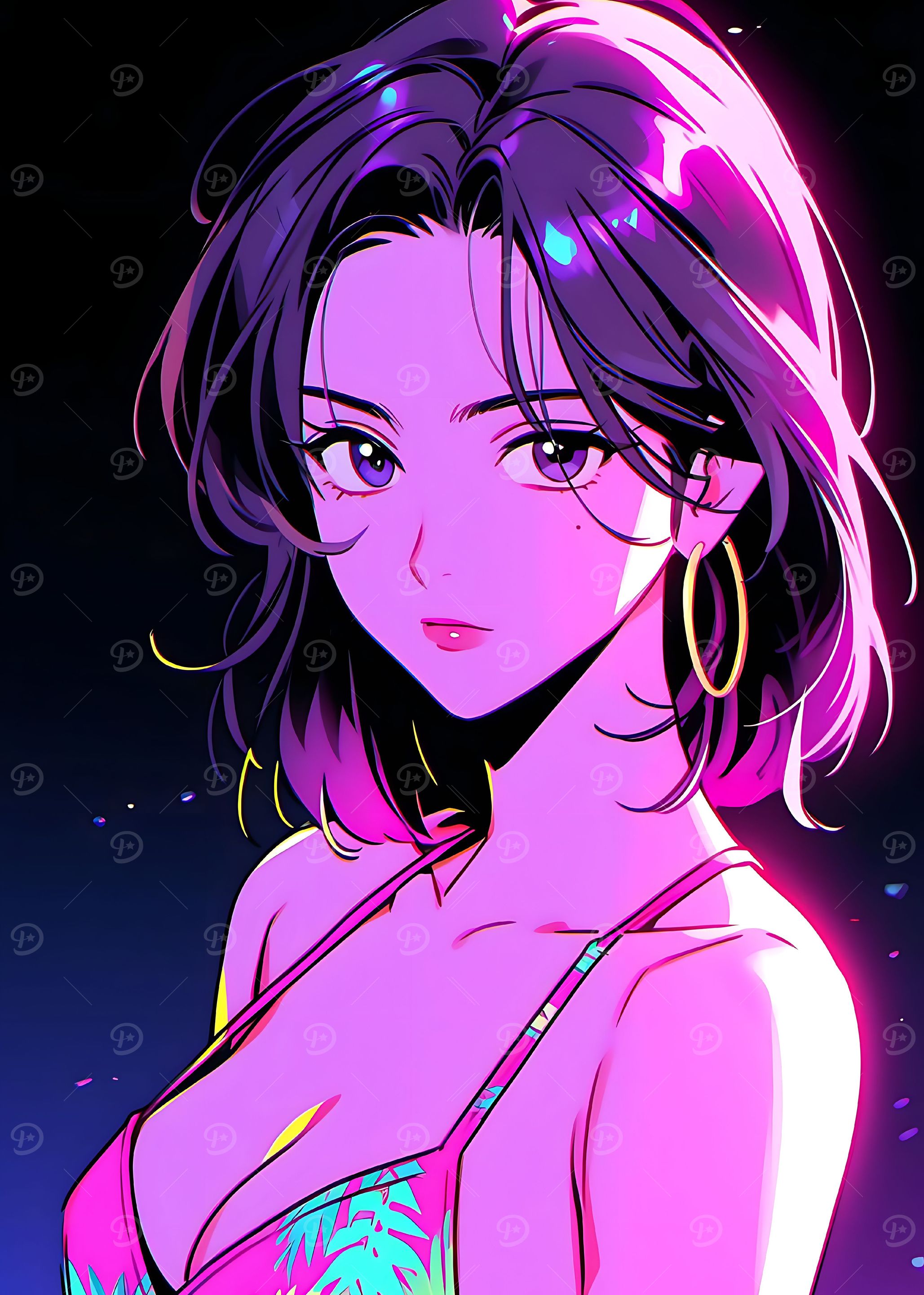 beautiful woman anime