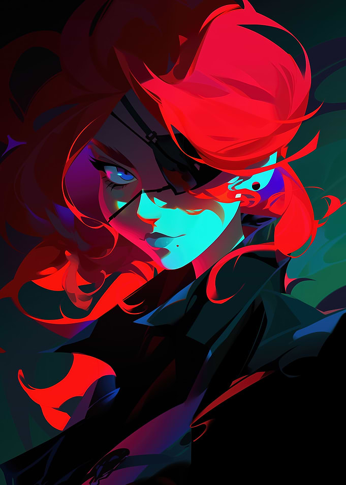 Neon Pirate Girl