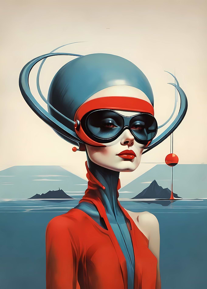Bauhaus Futuristic Woman