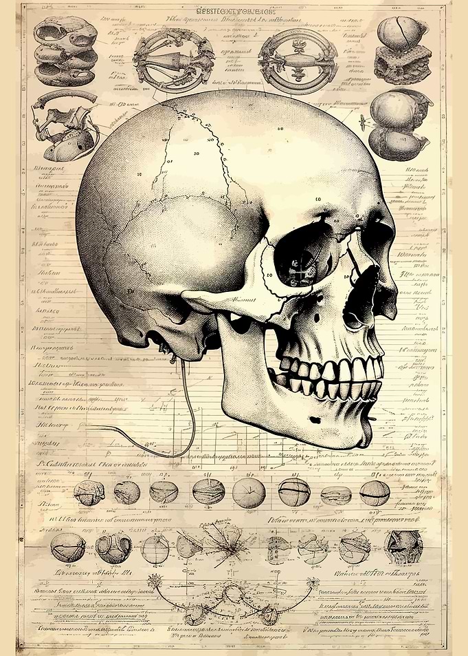 Human Skull Bone Medicine