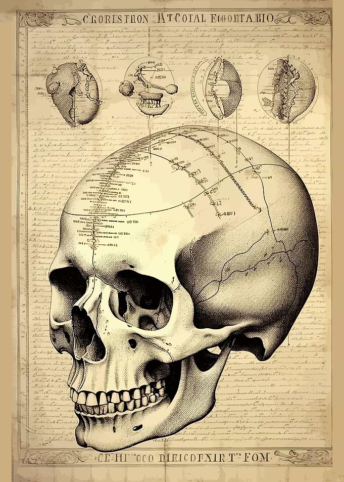 Human Skull Bone Medicine