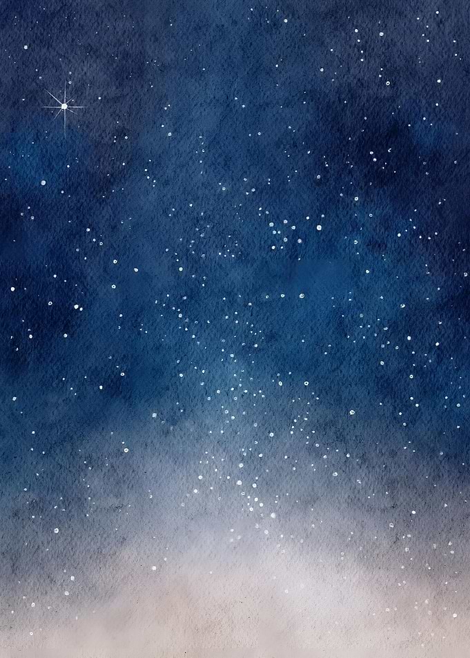 Night Sky Watercolor