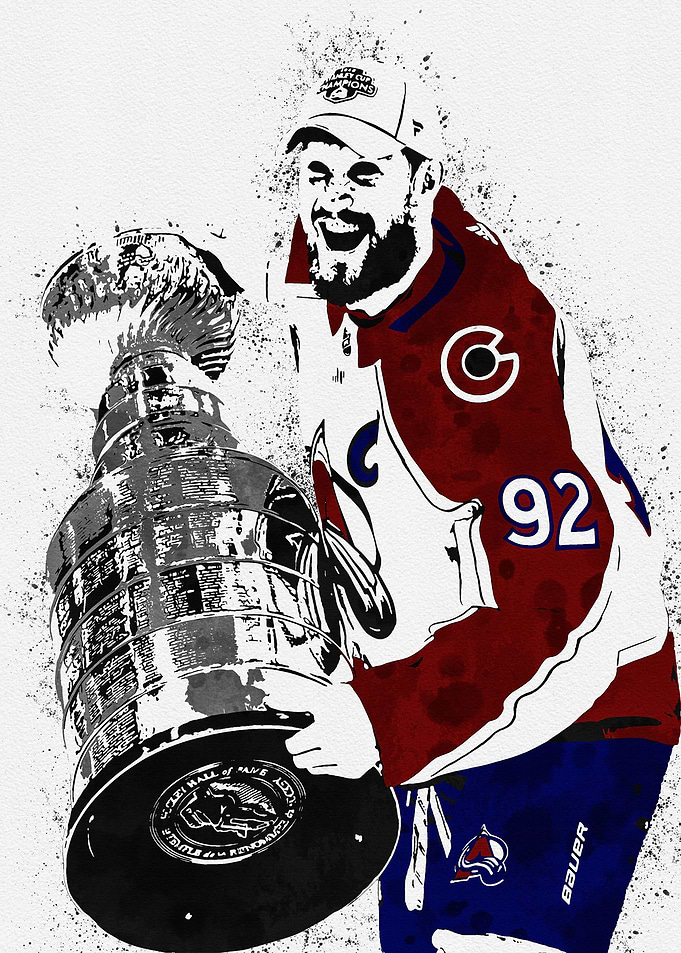 Gabriel Landeskog Painting