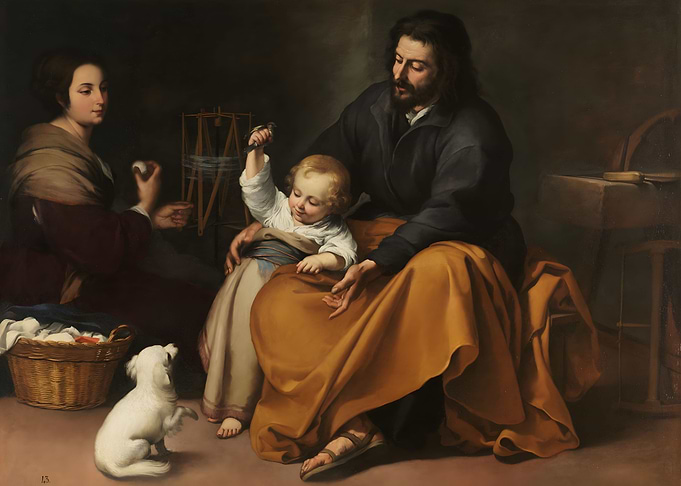 Holy Family with bird