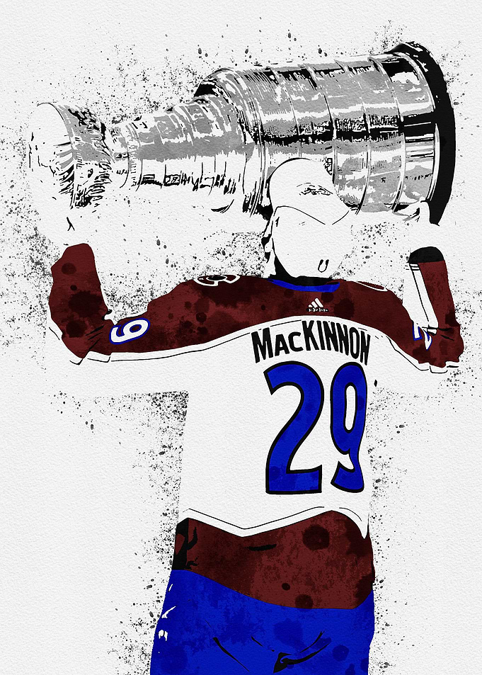 Nathan MacKinnon Painting