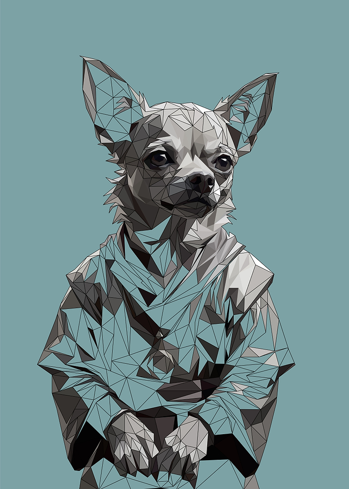 Lowpoly Half framed