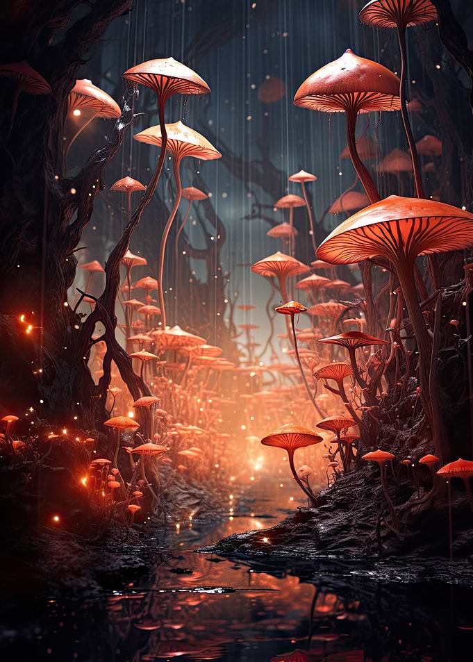 Mushroom forest