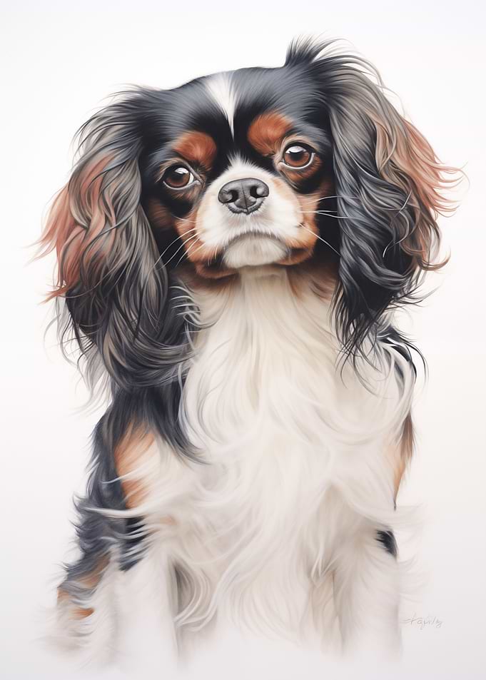 Toy spaniel portrait
