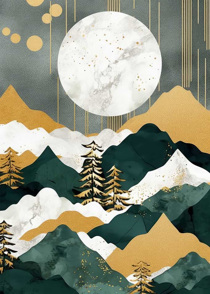 Abstract Gold Decor