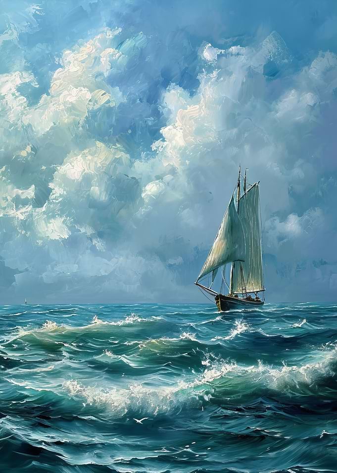 boat in ocean waves