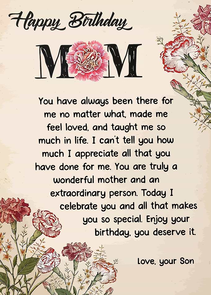 Happy Birthday Mom