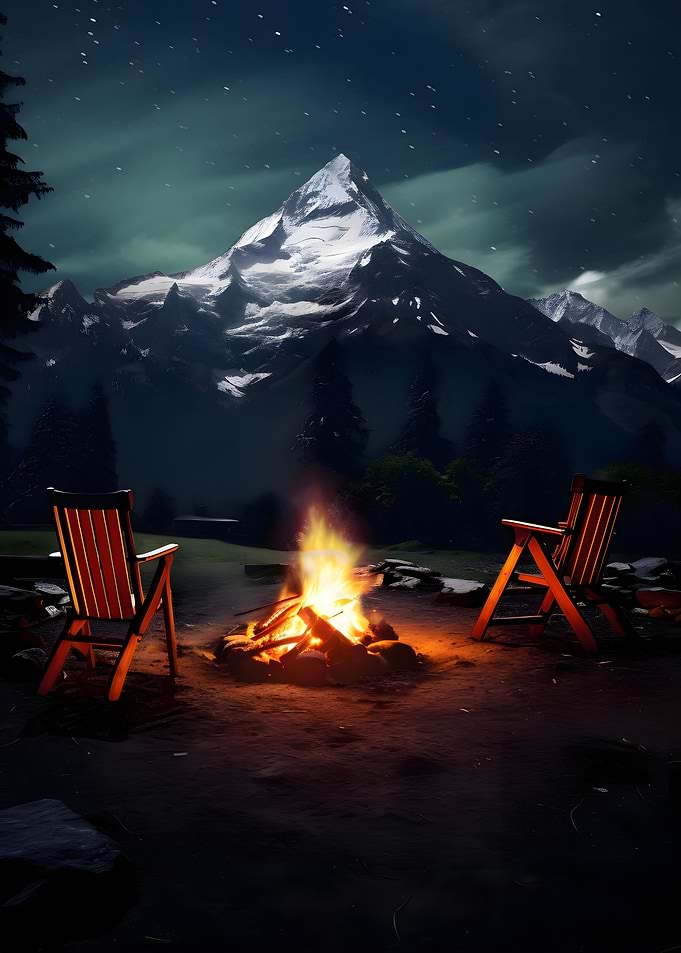 Campfire Nature Landscape