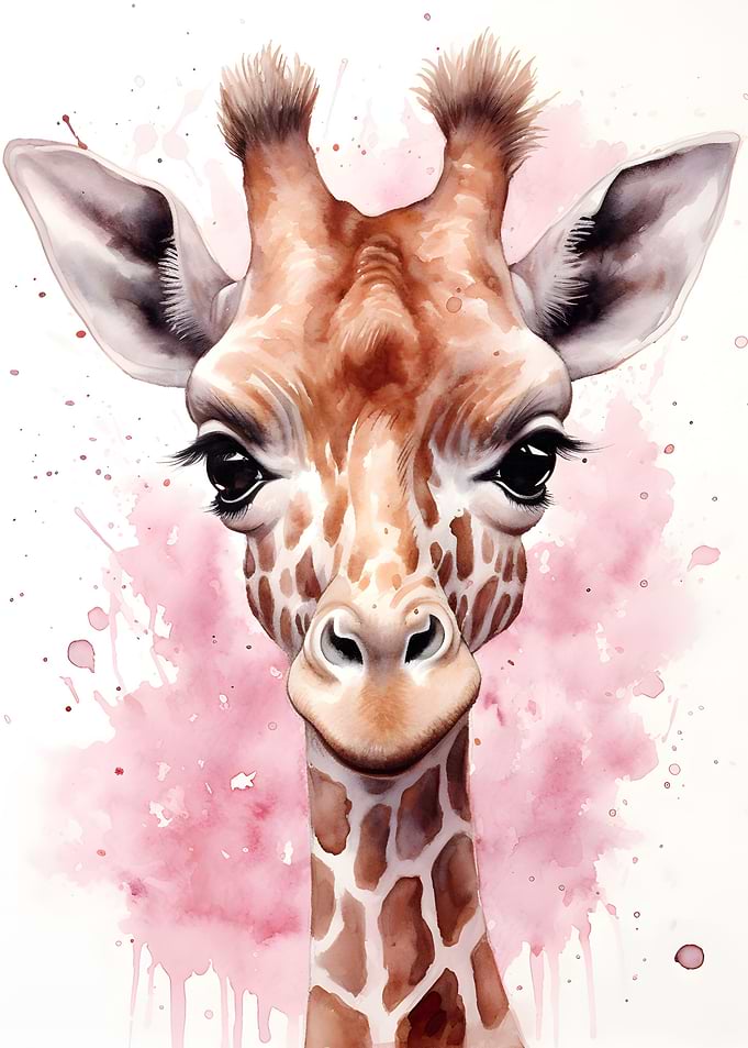 Baby Giraffe Portrait