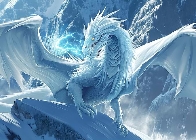 Fantasy Ice Dragon