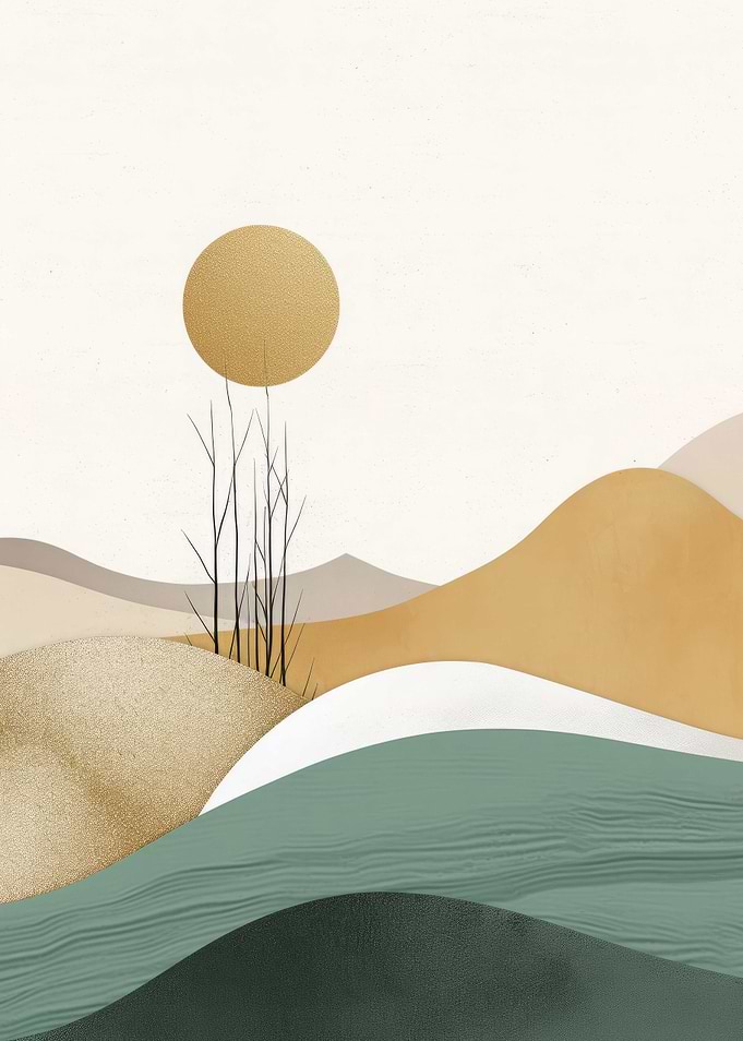 Abstract Gold Decor