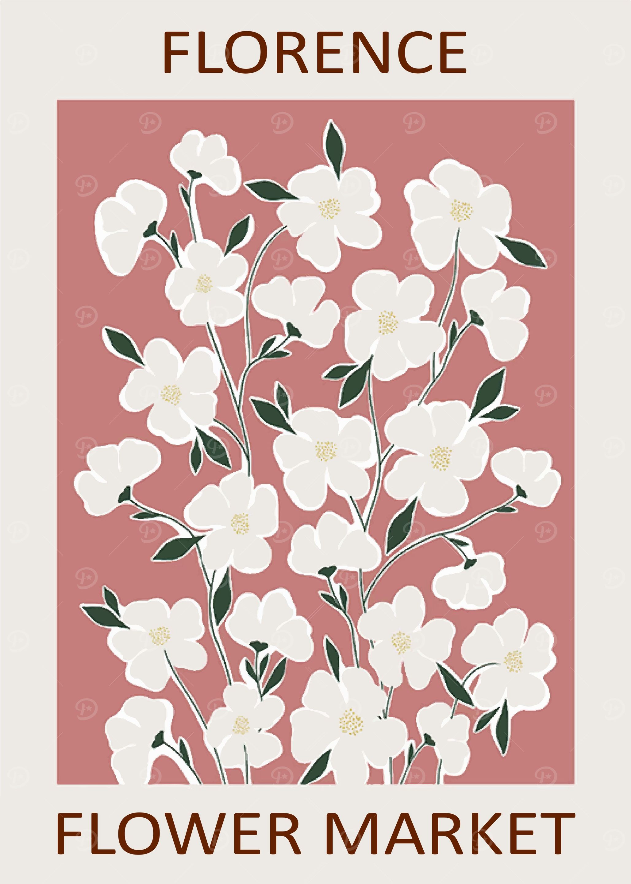 Flower Market Poster