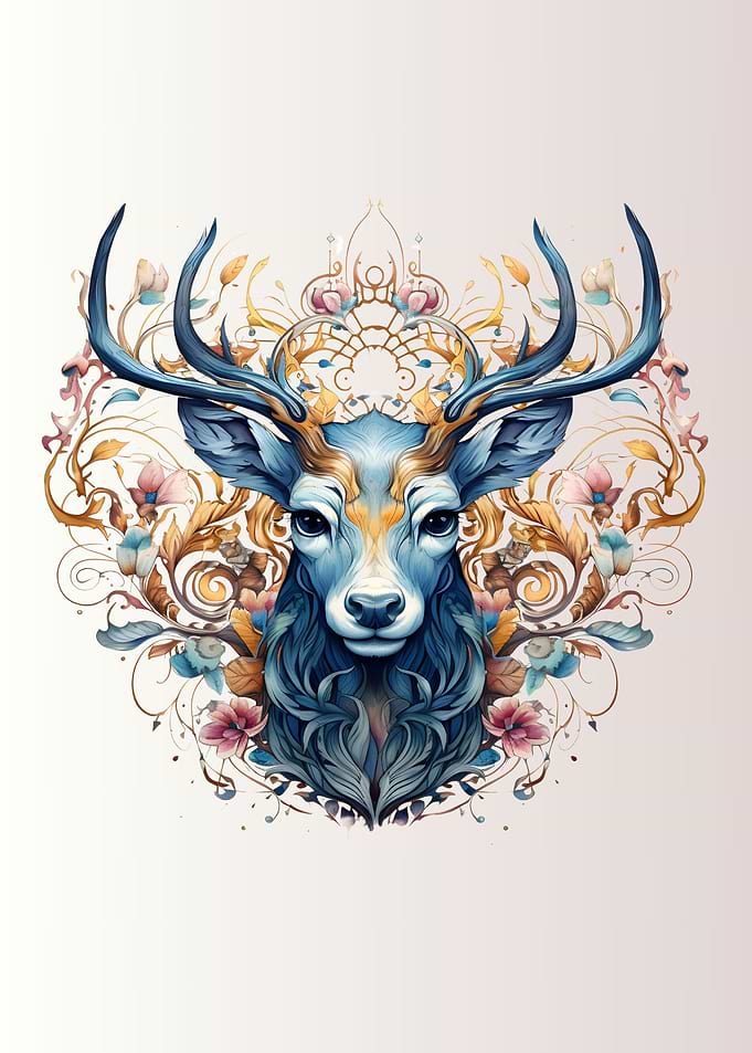 Magical Deer Painting