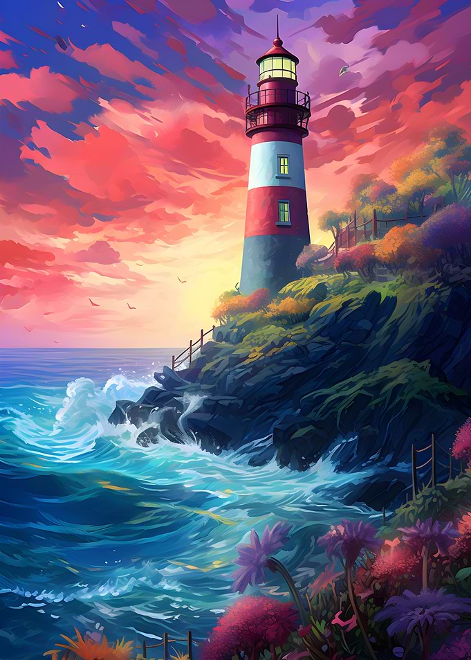 lighthouse after a storm