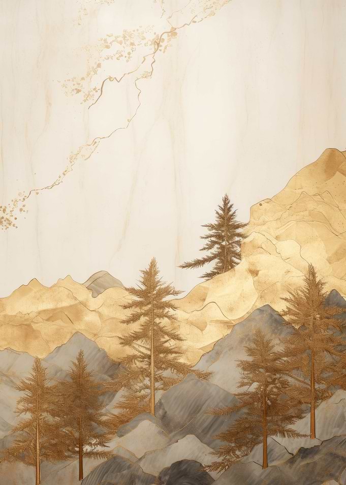 Abstract Gold Decor