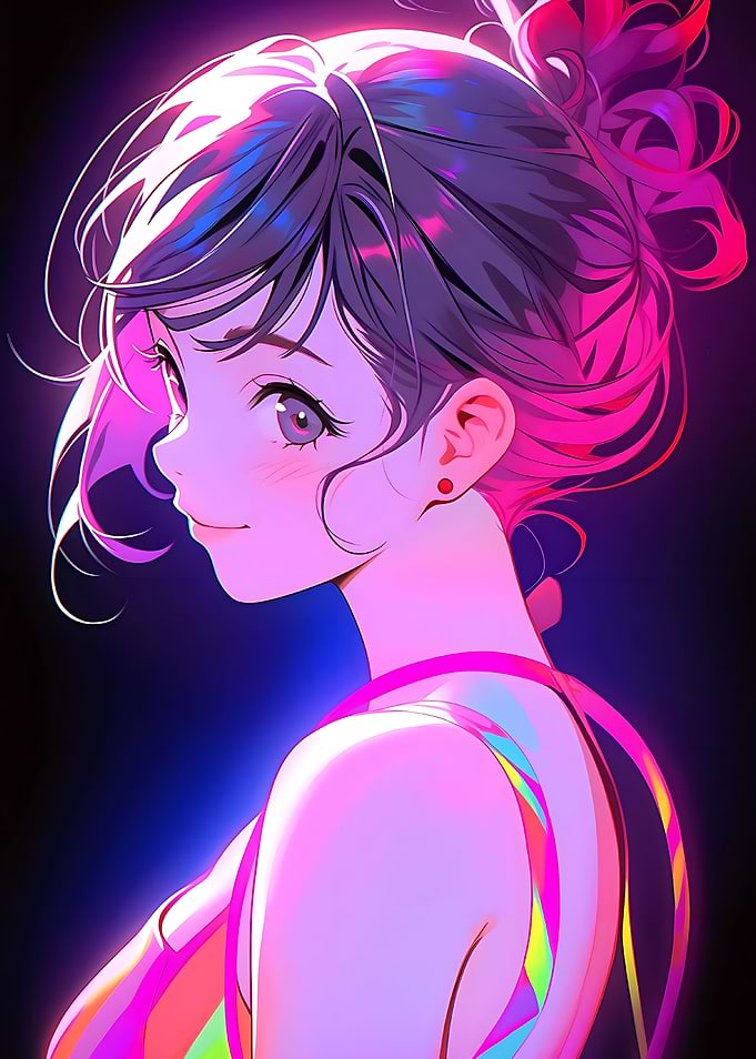 anime cool swimsuit girl