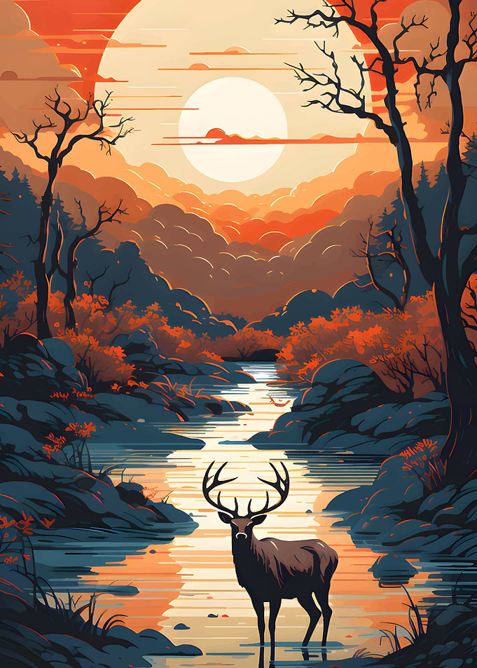 River sunset