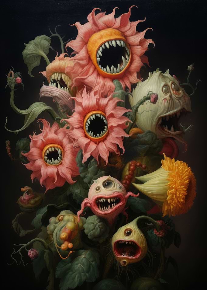 Monster flower bouquet