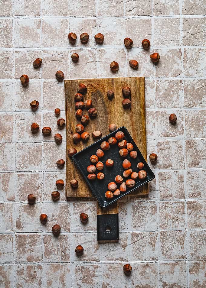 Table with nuts