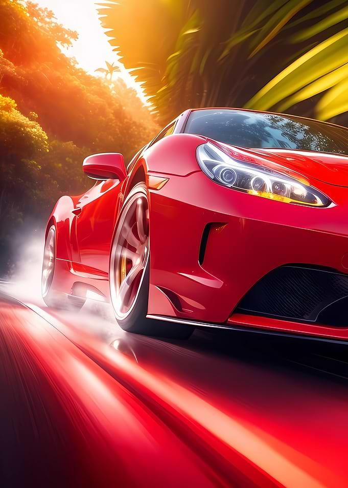 Red car