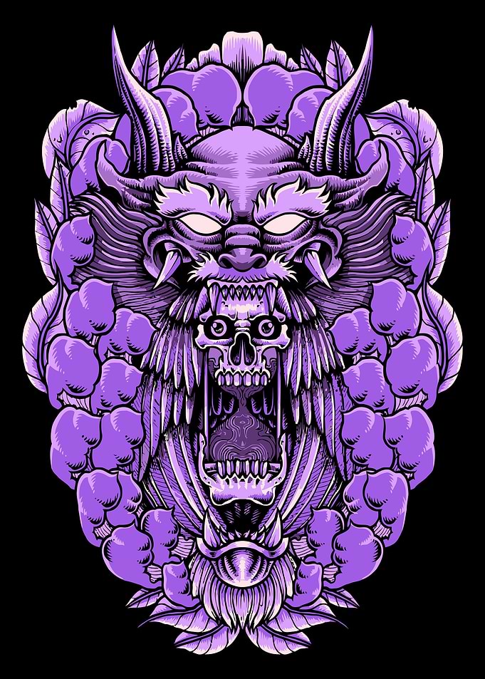 Aesthetic Gothic Skull