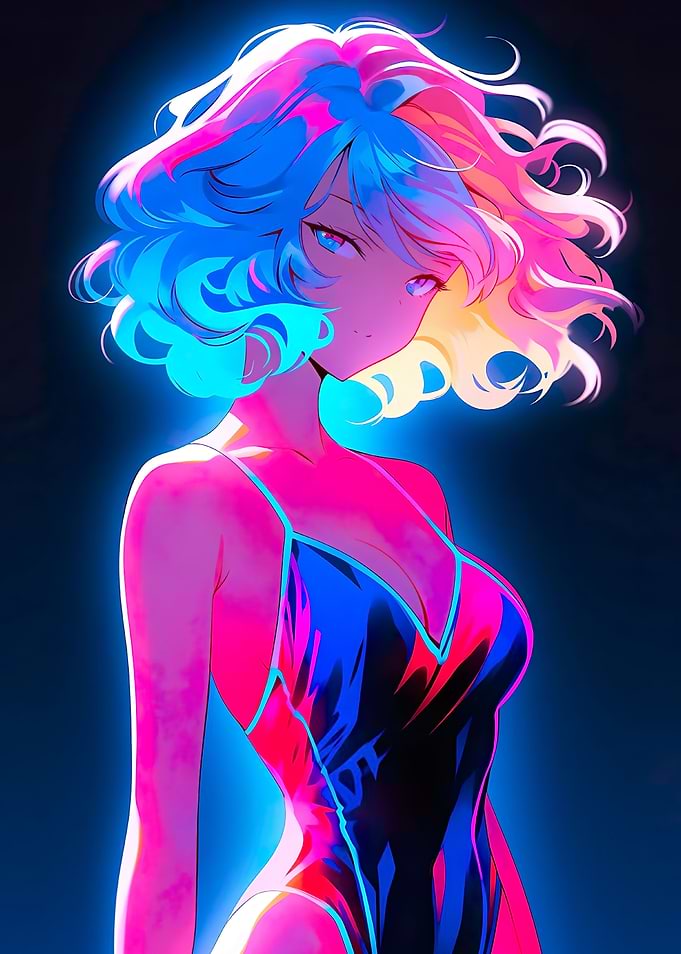 anime cool swimsuit girl