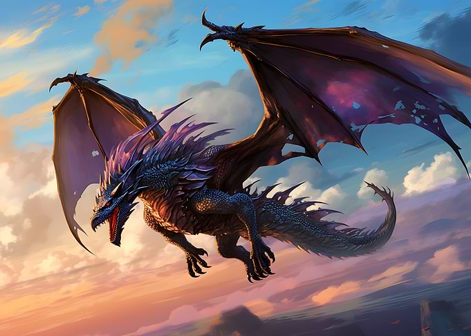 Flying Dragon Deco Art