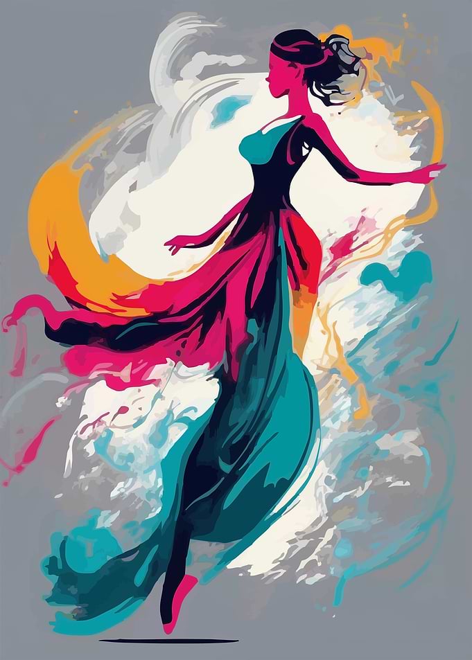 dancer illustration poster