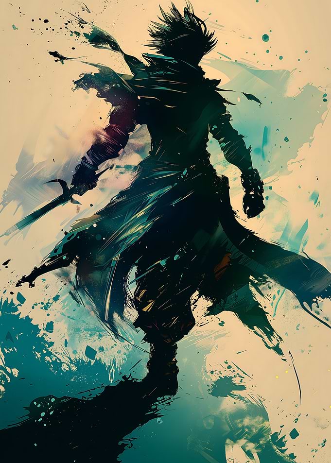 Anime Warrior Green