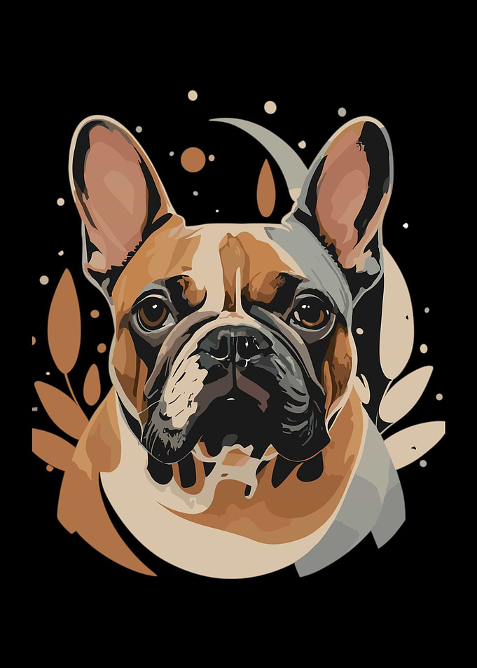 Adorable Pug Portrait Col