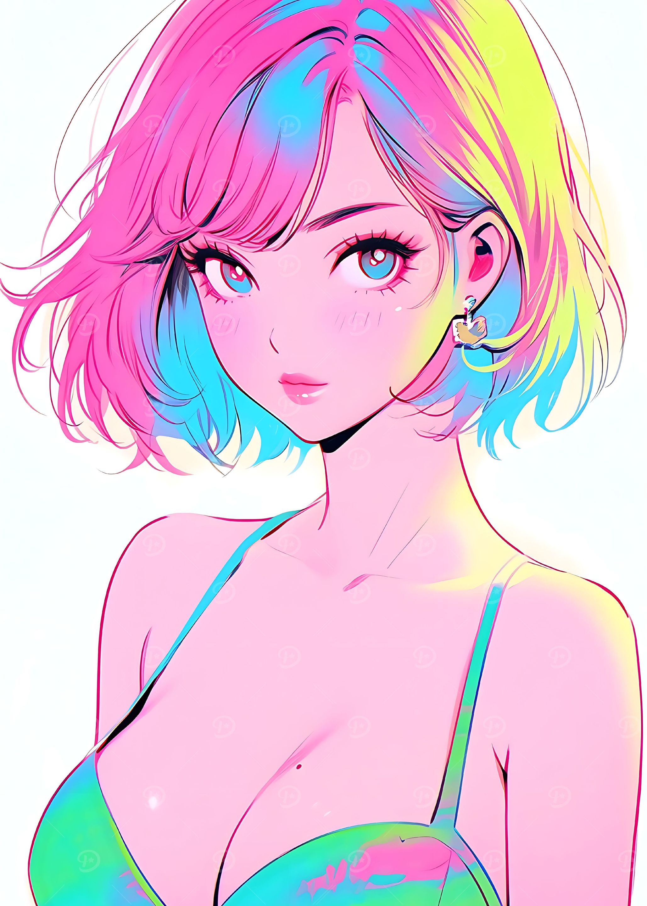 anime cool swimsuit girl