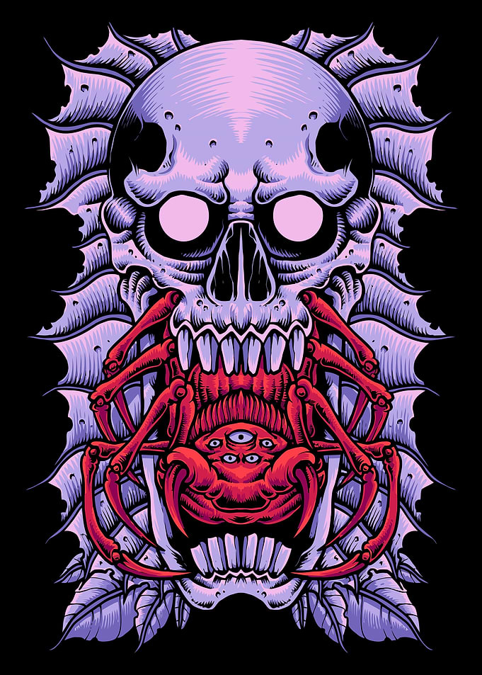 Aesthetic Gothic Skull