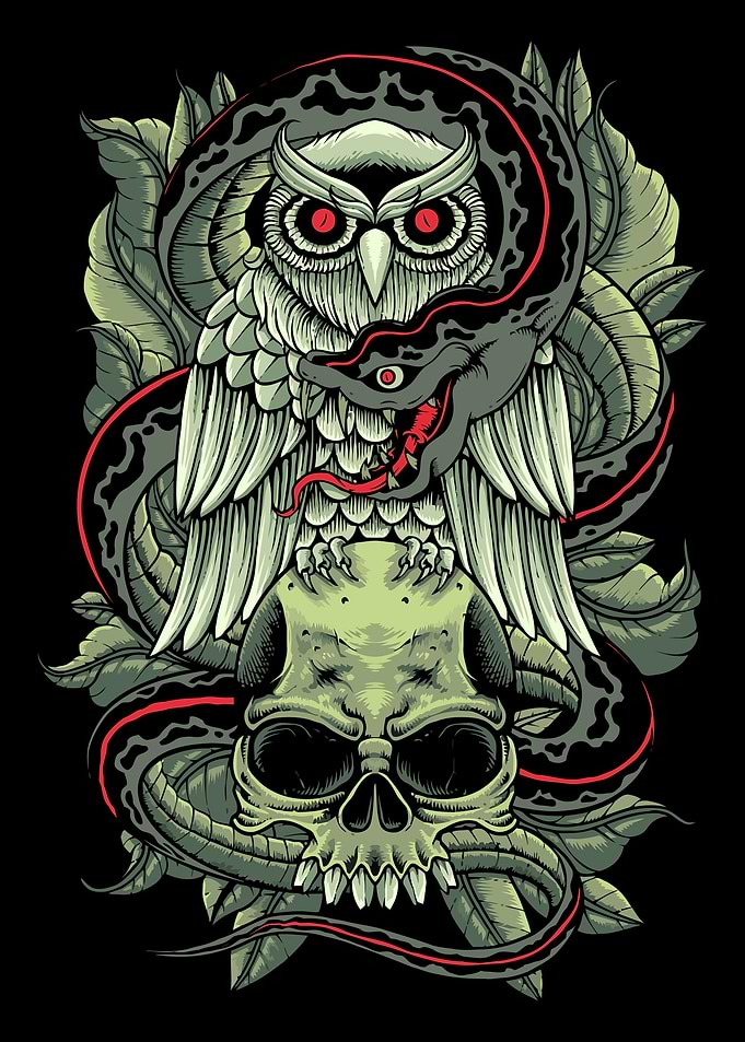 Aesthetic Gothic Skull