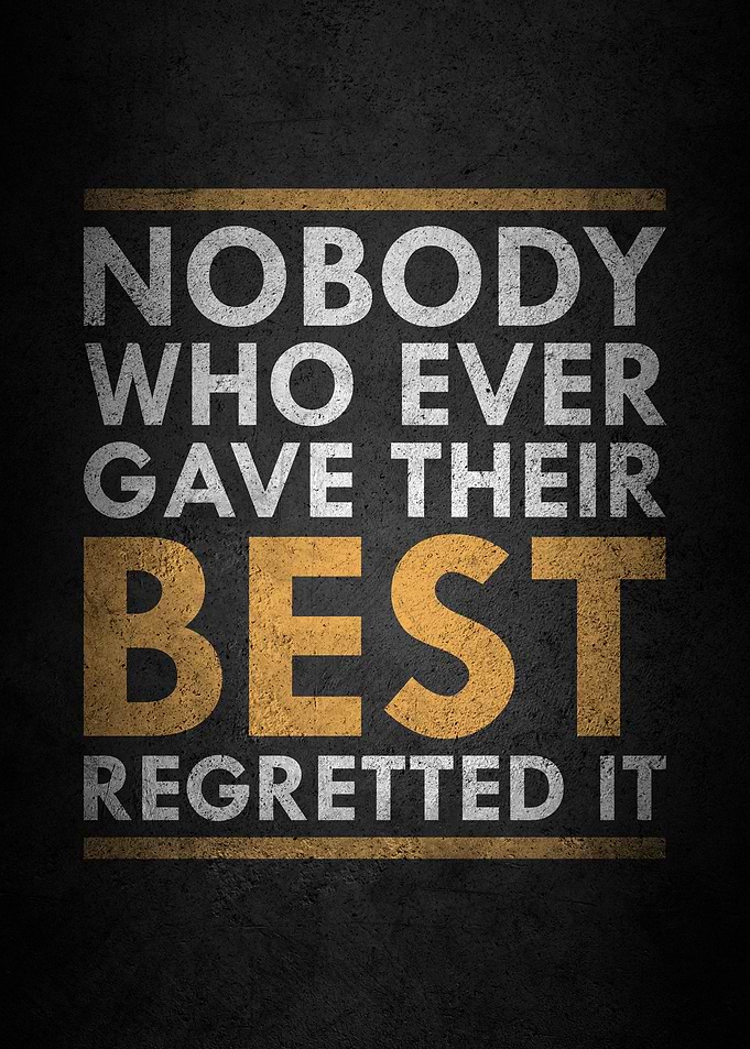 Give your best