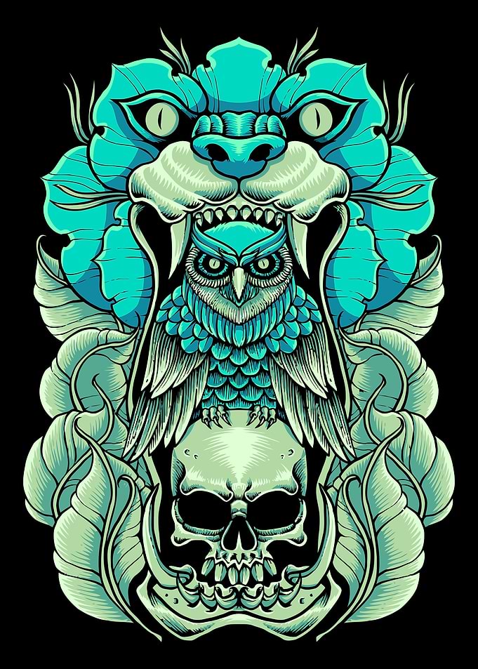 Aesthetic Gothic Skull