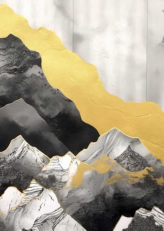 Abstract Gold Decor