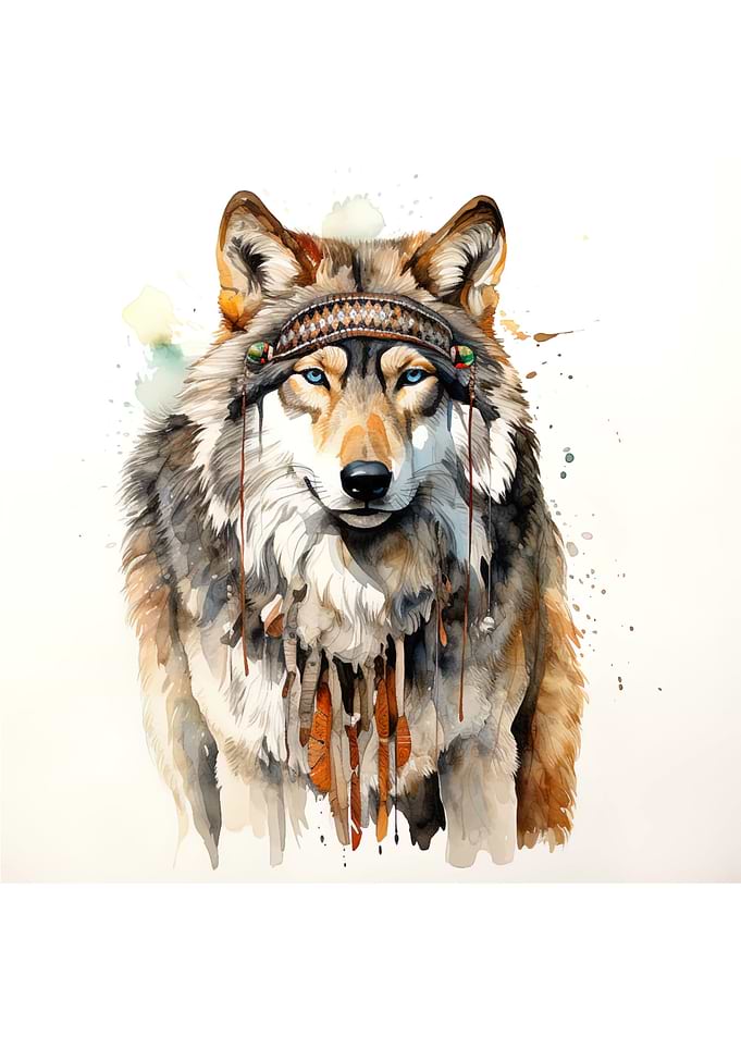 native american wolf