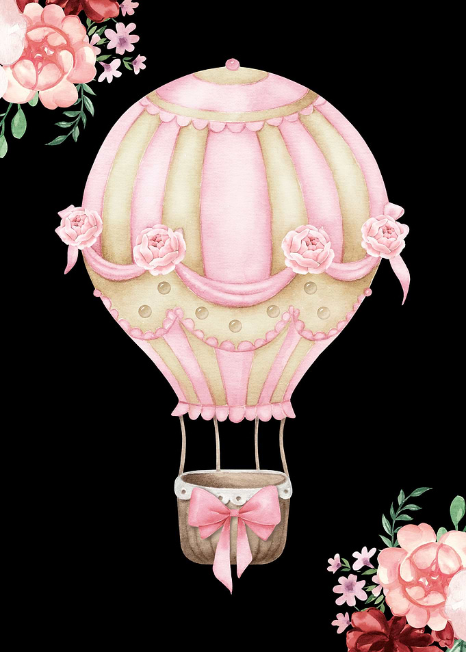 Watercolor Hot Air Balloon