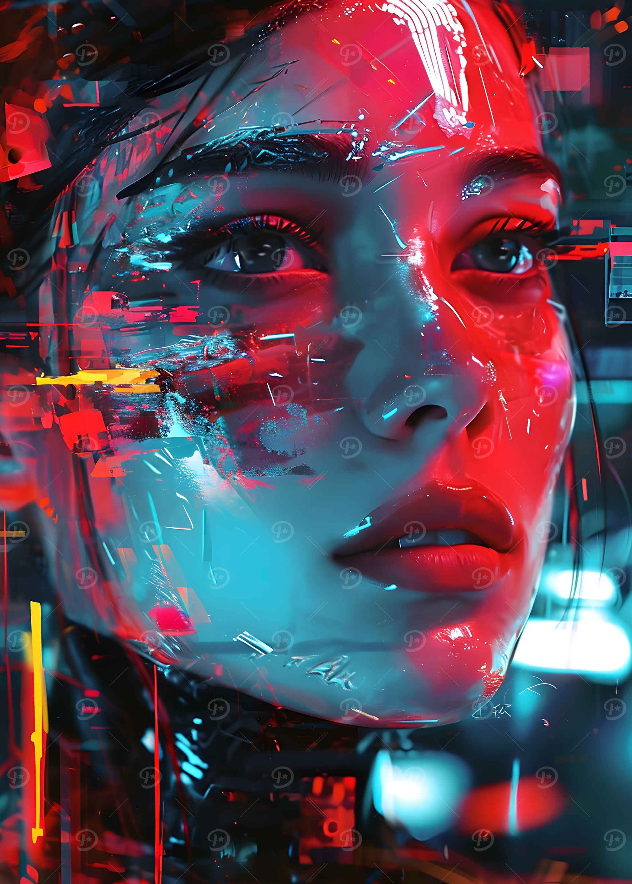 Surreal Woman Cyberpunk