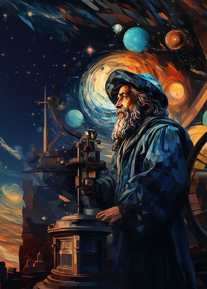 Galileo Galilei Observing