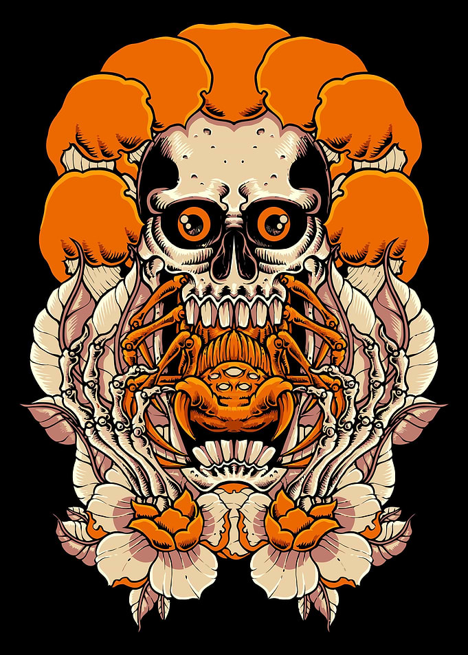 Aesthetic Gothic Skull