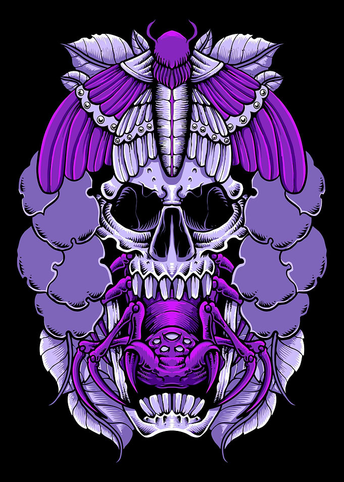 Aesthetic Gothic Skull