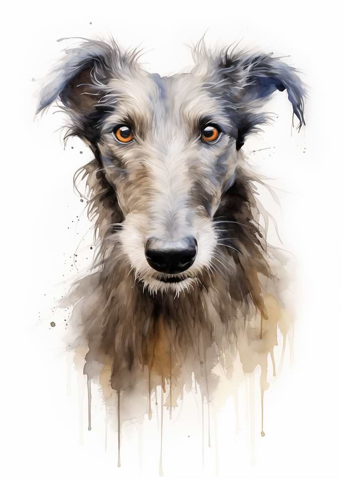 Scottish Deerhound dog