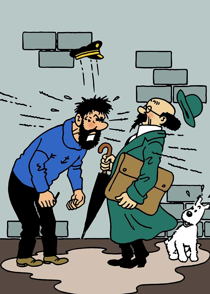 tintin ANGRY HADDOCK