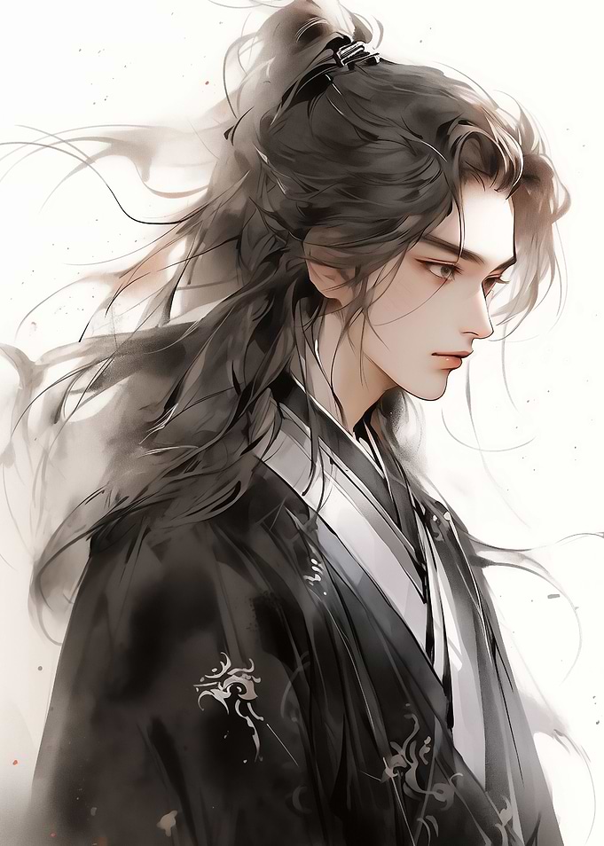 handsome dark Samurai