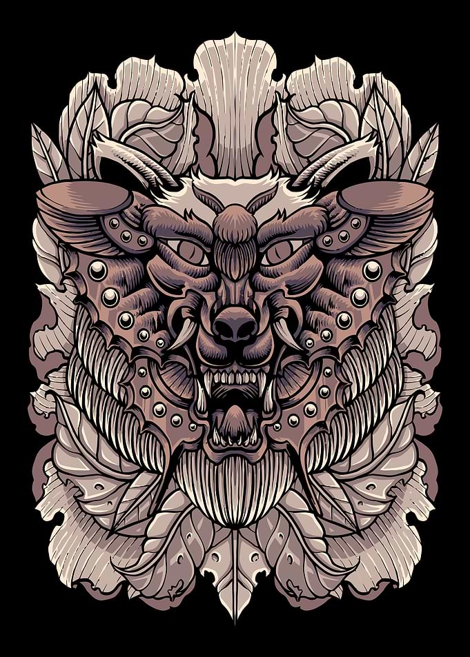 Aesthetic Floral Demon